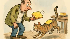 Witz: Was passiert mit der Butterkatze?