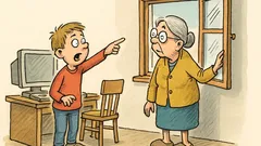 Witz: Fritzchen erklärt Oma das Internet