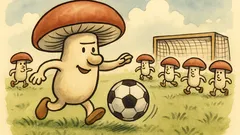 Witz: Wo spielen Pilze am liebsten Fußball?
