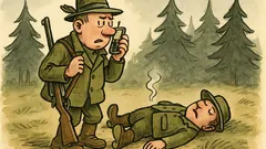 Witz: Ein Jäger ruft bei der Polizei an