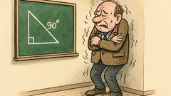 Witz: Wo steht der Mathelehrer, wenn ihm kalt ist?