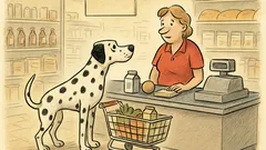 Witz: Ein Dalmatiner geht einkaufen...