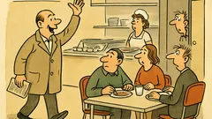 Witz: Geht ein Mann in die Kantine...