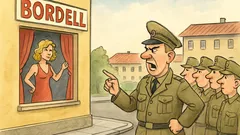 Witz: Vor der Kaserne steht ein Bordell...